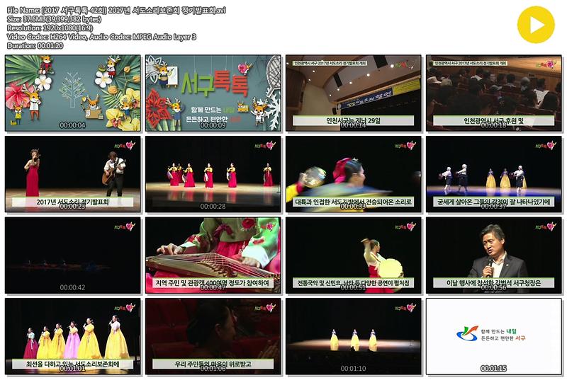 [2017 서구톡톡 42회] 2017년 서도소리보존회 정기발표회 사진